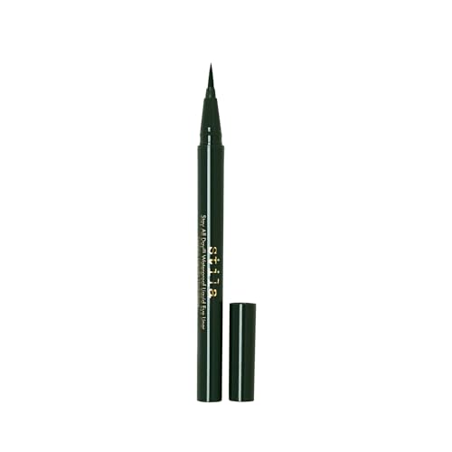 stila Waterproof Liquid Eye Liner, Stay All Day Makeup with Fine Brush Tip Lasting Satin Finish, Smudge-Proof & Transfer-Resistant