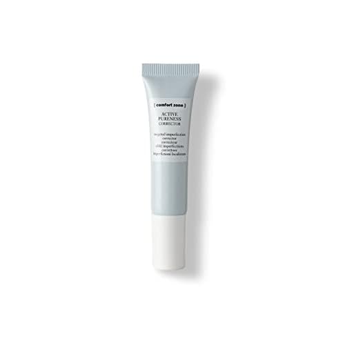 [ comfort zone ] Active Pureness Corrector, Targeted Blemish Treatment Gel, 3% Glycolic & Mandelic Acid, Rapid Relief for Pimples, Blackheads, Oily Skin, Vegan, Made in Italy, 0.51 Fl Oz