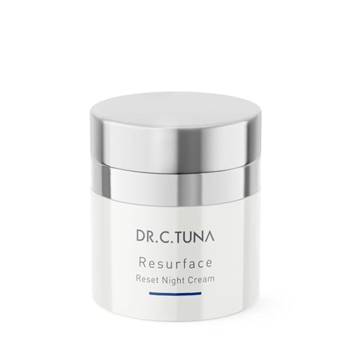 FARMASi Dr. C. Tuna Resurface Reset Night Cream, Face Moisturizer Lotion, Revitalizing & Firming Anti-Wrinkle for All Skin Types Anti Aging Cream, Skin Care for Face & Neck Retinol Cream 1.7 Fl Oz