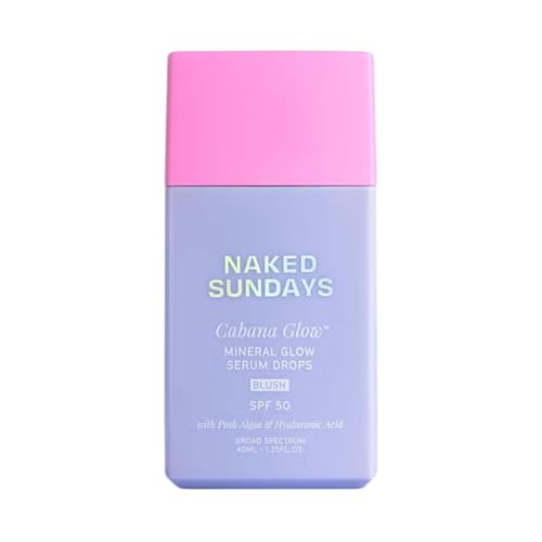 Naked Sundays CabanaGlow SPF 50 Blush Serum – Hydrating Cream Sunscreen