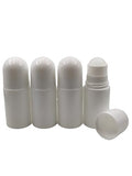 4-Pack 50mL Empty Roll-On Bottles for Essential Oils & Deodorants