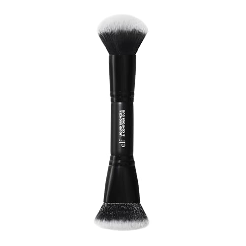 e.l.f. Liquid Bronzer & Contour Duo Brush | Dual-Ended