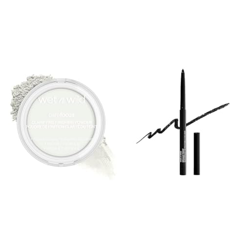 Wet n Wild Bare Focus Finishing Powder & Mega Last Eyeliner Bundle