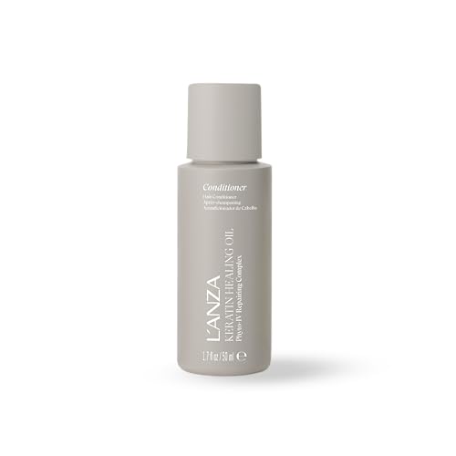 L'ANZA Keratin Healing Oil Conditioner for Dry Damaged Hair, Moisturizing, Detangles, Reduces Breakage, Adds Shine, Anti-Frizz, Color Safe Anti-Humidity Strengthening Care, Sulfate Free