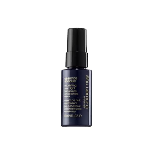 shu uemura art of hair Essence Absolue Nourishing Overnight Hair Serum - Hydrates and Detangles, Reduces Frizz and Enhances Shine, Lightweight Formula, 1 Fl Oz