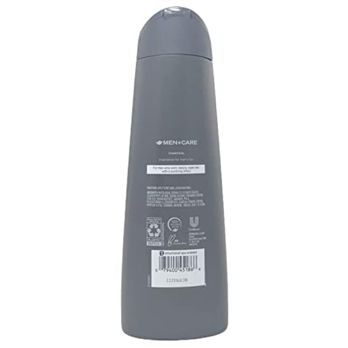 Dove Men+Care Fortifying Charcoal Shampoo, 12 oz (Pack of 2)