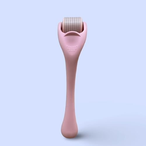 540 Stainless Steel Micropoint Derma Roller ? Microneedling Roller for Face, Scalp & Beard ? Skin Care Tool for Collagen Boost, Wrinkles & Hair Growth ? Storage Case Included (Matte Baby Pink)