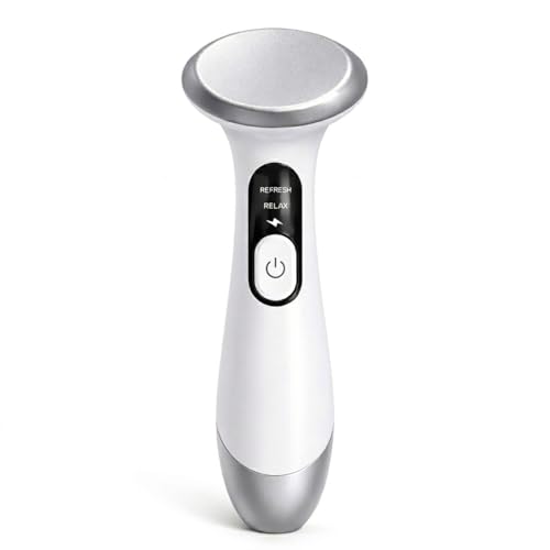 SENLAN 3-in-1 Heated & Cooling Eye Massager Wand for Dark Circles