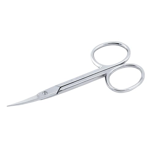 Tweezerman Precision Cuticle Scissors - Silver Ergonomic Manicure Tool