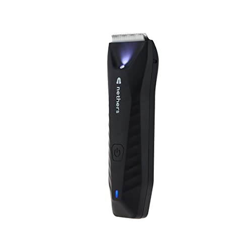Nethers v2.0 Undercut Groin Trimmer 100% Nick Free Waterproof Replaceable NetherSafe Curved Ceramic Blades Body Groomer