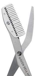 Seki Edge Eyebrow Scissors Comb (SS-605) Stainless Steel