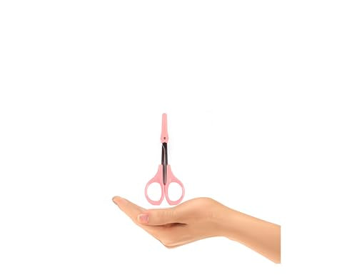 Eyebrow Scissors 4 Inch Curved Stainless Steel
