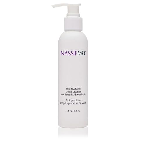 NassifMD Pure Hydration Facial Cleanser, Matcha Cleanser, Hydrating Face Cleanser with Matcha Hemp, Hydrating Cleanser