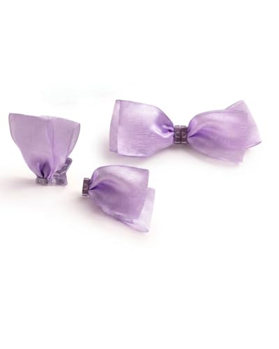 DAFNI KLIX Magnetic Hair Clips - Strong Hold Lavender Bow Design