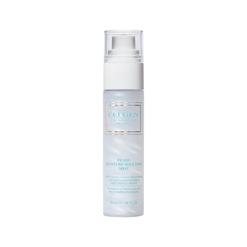 Pearl Moisture Solution Mist ? Ultra Fine 3-in-1 Setting Spray with Niacinamide and Pearl Extract, Glow Makeup Primer for Dry Skin, Travel Size Lightweight Facial Toner (1.68 fl oz)