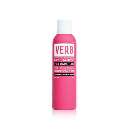 VERB Dark Dry Shampoo Spray - Oil Absorbing Hair Refresh for Brunettes