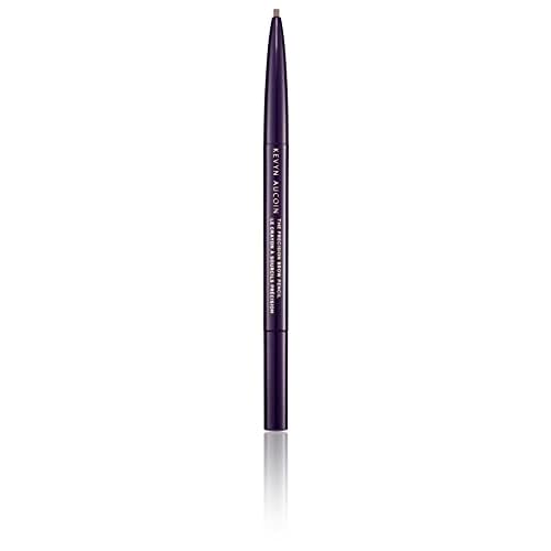 Kevyn Aucoin The Precision Brow Pencil, Brunette: Ultra slim, thin and strong. Retractable plus spoolie brush. Pro makeup artist go to. Sculpt, define and shape eyebrows. Stay put, smudge-proof.