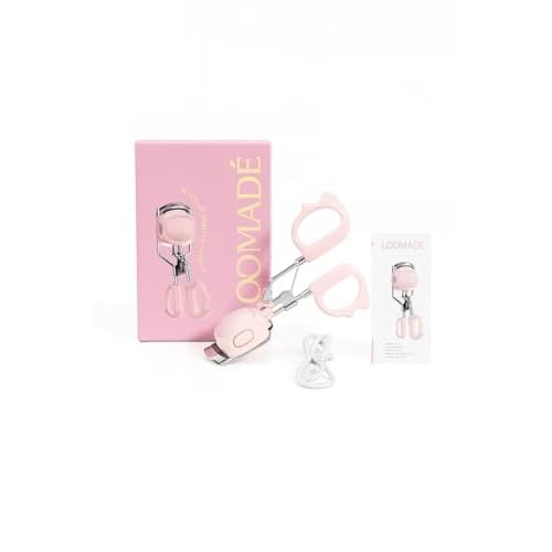 Heated Eyelash Curler, Electric Eyelash Curler£¬10s Fast Heating£¬4 Temp Levels, Long-Lasting 24H Curl, USB Rechargeable, Smart Memory, Gentle Clamp, Portable,LOOMADE