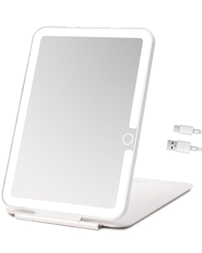 Travel LED Makeup Mirror 7x5 Rechargeable Portable