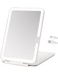 Travel LED Makeup Mirror 7x5 Rechargeable Portable