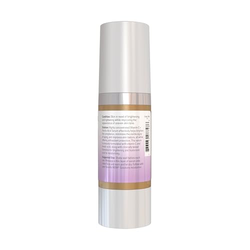 NOW Foods Solutions, Vitamin C Serum Plus Ferulic Acid, Skin Brightening and Tightening, Highly Concentrated, 1-Ounce