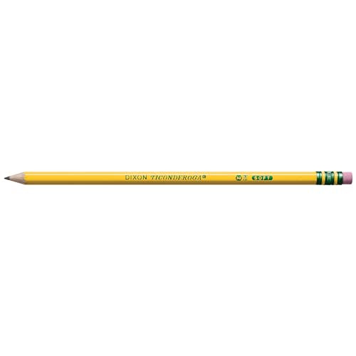Ticonderoga Pre-Sharpened Wood-Cased Pencils 18 Pack - #2 Graphite, Latex-Free Eraser