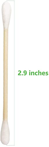 1200 Pcs Bamboo & Wooden Cotton Swabs for Personal Care, Hygienic & Eco-Friendly