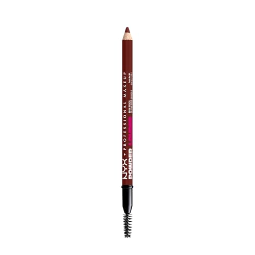 NYX Powder Louder Eyebrow Pencil Black Cherry 0.04oz - Buildable, Longwear, Vegan