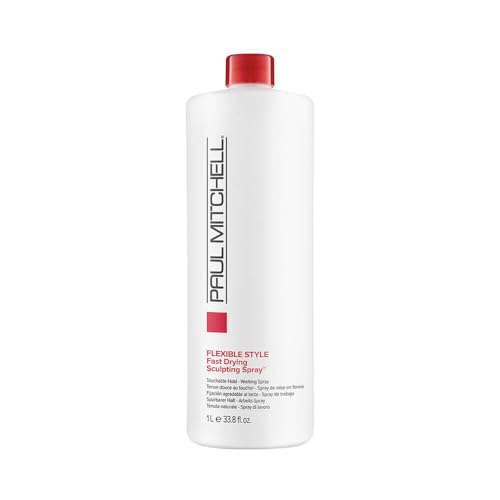 Paul Mitchell Fast Drying Sculpting Spray, Medium Hold, Touchable Finish, For All Hair Types, 33.8 Fl Oz + Mini 8.5 Fl Oz