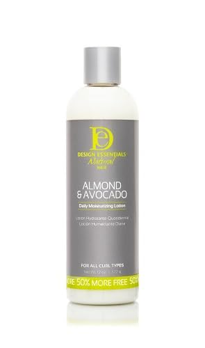 Design Essentials Natural Almond & Avocado, Moisturizing & Detangling Leave-In Conditioner, 12 Ounce