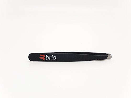 Brio Precision Slant Tip Tweezers for Women – Stainless Steel