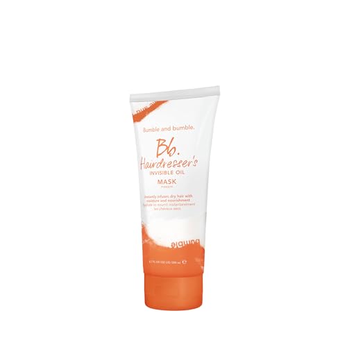 Bumble and bumble. Hairdresser's Invisible Oil Hydrating Hair Mask | Hydrating, Anti Frizz, Color Safe | Curly, Wavy, Straight | With Argan, Coconut, Grapeseed Oil, 6.7 Fl Oz