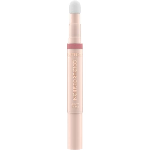 Catrice Colour Cushion Juicy Lip Oil | High-Shine, Non-Sticky Gloss with Nourishing Oils | Cushion Applicator & Twist-Up Pen | Vegan & Cruelty Free (010 | Bae Watch)