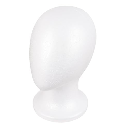 Foam Wig Head Mannequin Stand | 21.5" Styrofoam Wig Display