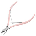 Makartt Precision Cuticle Nipper - Pink Stainless Steel Full-Jaw Trimmer