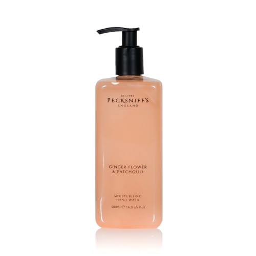 Pecksniff's Moisturizing Hand Wash - Vitamin B Enriched, Natural & Gentle Cleanser, Luxurious Hand Wash 500ml/16.9 fl oz (Ginger Flower & Patchouli)