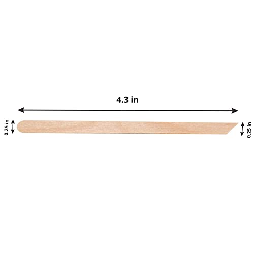Tachibelle Wooden Wax Sticks - Body Eyebrow, Lip, Nose Small Waxing Applicator Sticks for Hair Removal and Smooth Skin Professional Spa - 2 in 1 (pointed and slanted) (Pack of 500)