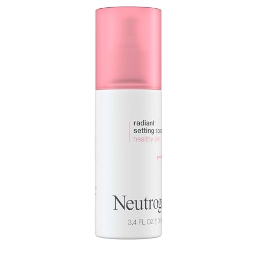 Neutrogena Healthy Skin Radiant Setting Spray, Long-Lasting Face Mist with Antioxidants & Pep-tides, Lightweight Hydrating Formula Locks Makeup for Glowing, Refreshed Skin, 3.4 fl. Oz