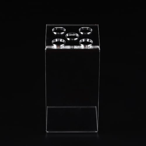 5-Hole Clear Acrylic Scissors Organizer Holder