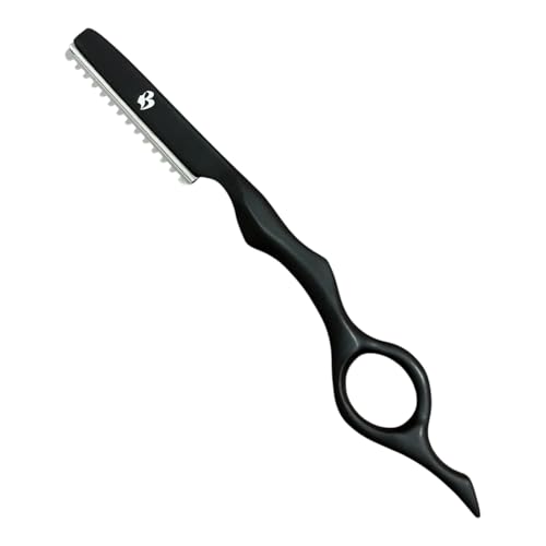MIRACLE 7" Hair Styling Razor Kit ? Stainless Steel Cutting & Thinning Tool with Blade Safety Guard & Non-Slip Handle ? Texturizing & Feathering Razor for Salon & Home Haircuts