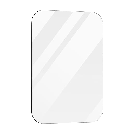 Magnetic Locker Mirror 5.5''x7'' Small Real Glass Makeup Mirror with Magnetic Backing Cute Locker Decorations for Office Cabinet Lockers Accessories