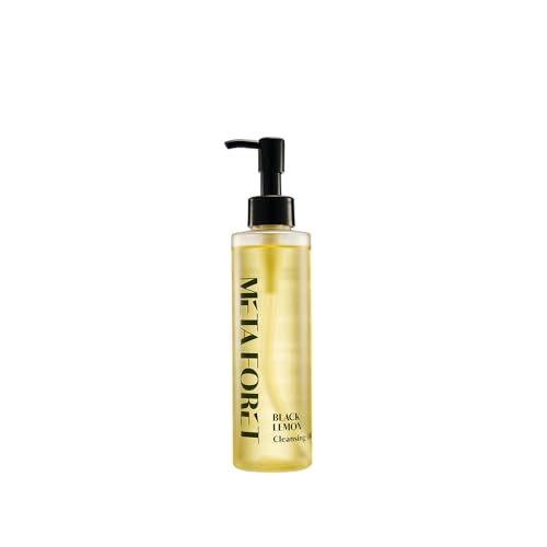 METAFORET Black Lemon Cleansing Oil 200ml/6.76fl.oz Makeup & Sunscreen Remover, Face Cleanser, Sebum Control, Deep Cleansing