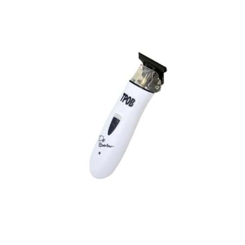 TPOB Ghost X Beard Trimmer Hair Clippers for Men, Professional Hair Trimmer DLC Blade Trimmer Cordless Rechargeable Edgers Clippers Electric Beard Trimmer Shaver for Home use or Barber (Ghost X White)