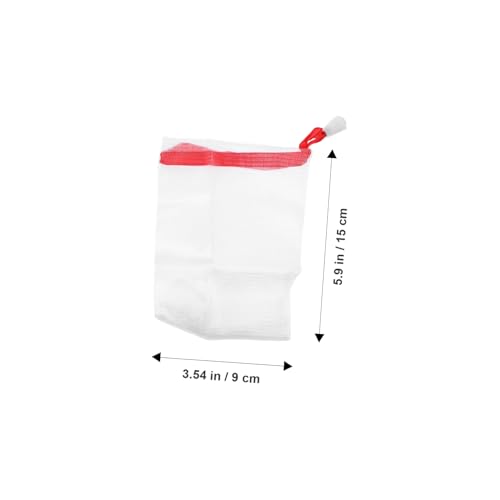 10-Pack Soap Foaming Pouch with Drawstring – Mesh Soap Saver