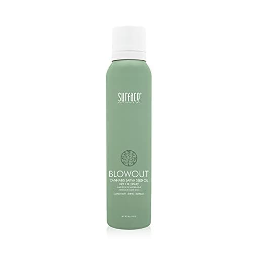 Surface Hair - Blowout Dry Oil Spray ? Organic Ingredients for Women and Men, Heat-Resistant with Babassu Oil for Lightweight Conditioning for Longer Lasting Blowouts - 3.5 fl oz