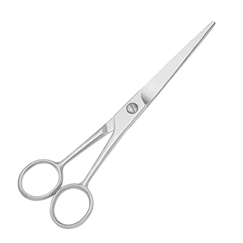 Motanar Stainless Steel Facial Hair Small Pet Professional Grooming Scissors Shears Beard & Mustache Scissors -Beards, Mustache & Eyebrows and Pet Fur For Precise Facial Hair Trimming (5.5 Inch)