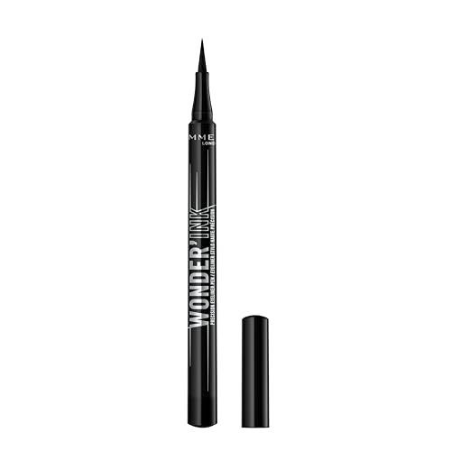 Rimmel Wonder'Ink Eyeliner Pen, Waterproof Matte Black