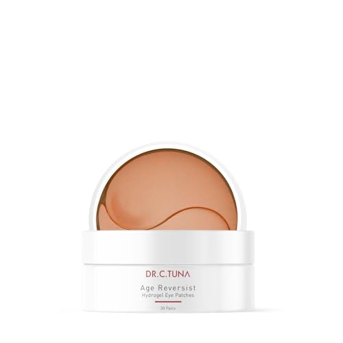 FARMASi DR. C. TUNA Age Reversist Eye Patches (30 Pairs) ? Gel Mask for Dark Circles & Tired Eyes with Seaweed Extract, Acids & Enzymes