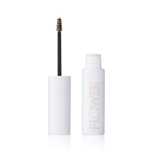 FLOWER BEAUTY By Drew Barrymore Fiber Fix Eyebrow Gel - Tinted Brow Mascara + Fixative for Eyebrows -Long-Lasting + Natural Finish -Vegan + Cruelty-Free - Blonde
