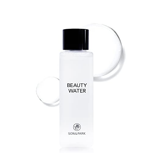 SON&PARK Beauty Water 60ml (2.02 fl. oz) | Travel Size Rose Water Toner with Witch Hazel | Acne Treatment for Acne Prone Skin | Hydrating Exfoliating Daily Facial Cleanser | Korean Skin Care for Face